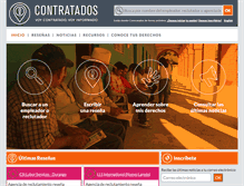Tablet Screenshot of contratados.org